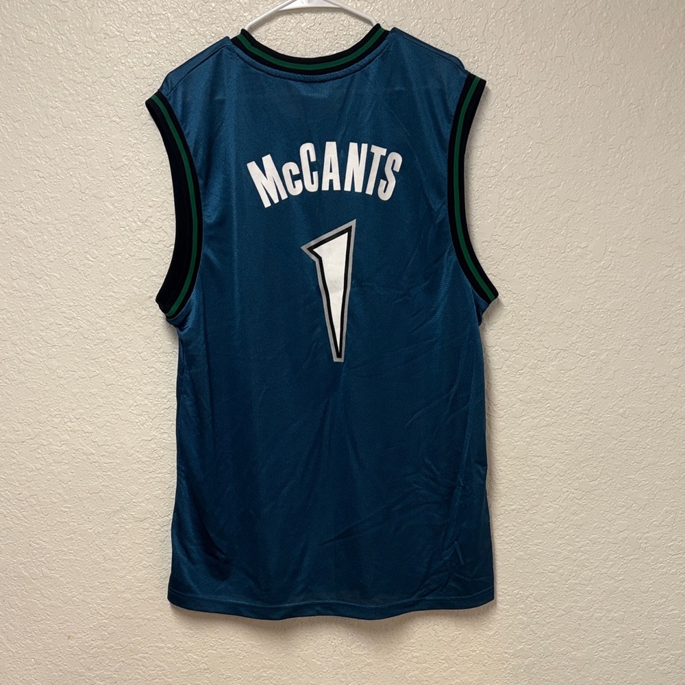 Adidas Timberwolves Teal Jersey with Number 1 - Picture 12 of 16